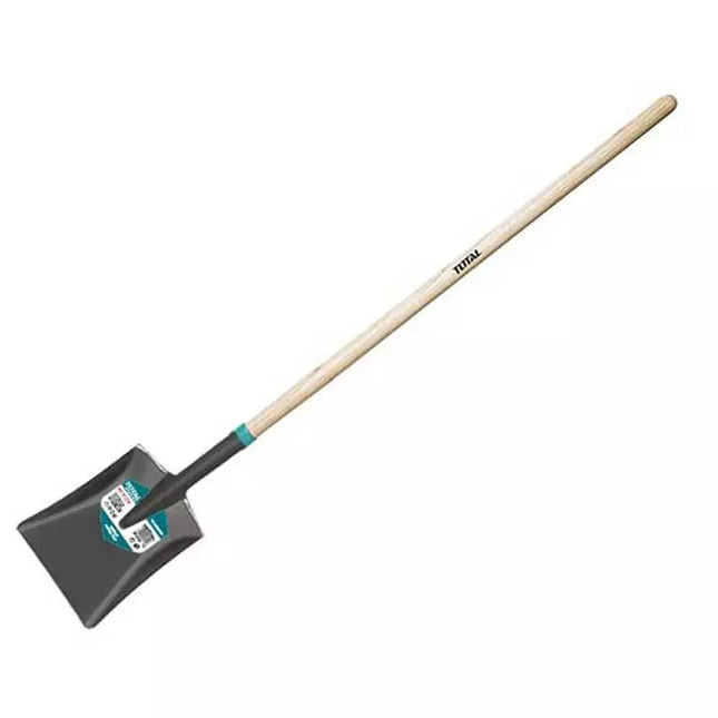 Total THTHW0202 Square Shovel with 147cm Wooden Handle