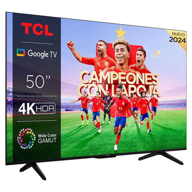 شاشة تي سي إل (TCL) 50 بوصة موديل P755 بتقنية 4K UHD Premium ونظام Google TV مع ميزة التدرج اللوني الواسع (WCG) وتردد 120 هرتز (50P755)