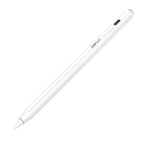 Acefast V2 Universal Capacitive Stylus Pen for Apple iPad, Smart Touch High-Precision Active Pencil with Magnetic Attachment & Type-C Charging - White