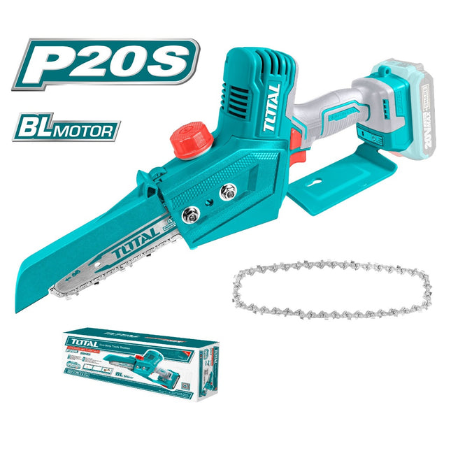 Total TGSLI20683 |  20V Lithium-Ion Mini Chainsaw 6-Inch with 2 Batteries & Charger