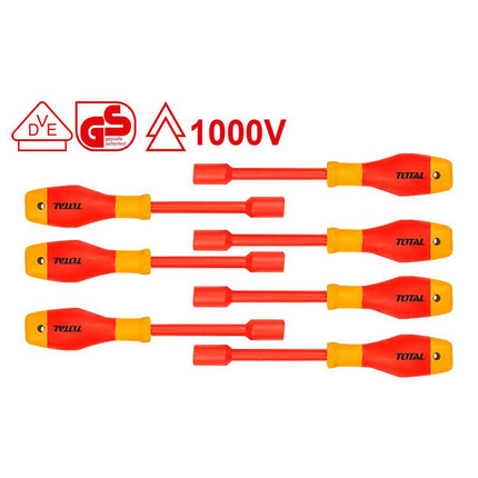 Total THKISD0701   7 Pcs Insulated Nut Screwdriver Set