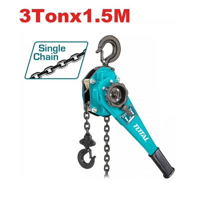 Total THSLB3001 Lever Block 3 Ton – Manual Ratchet Puller Hoist