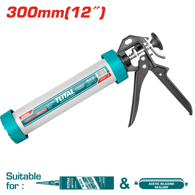 Total THT20112 Aluminum Caulking Gun 12"