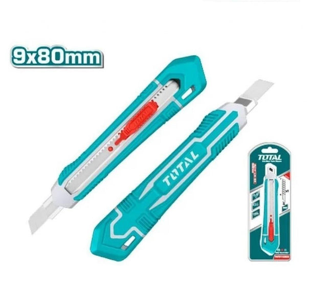 Total THT5110925  Snap-Off Blade Knife – 9×80mm Slim Plastic Cutter