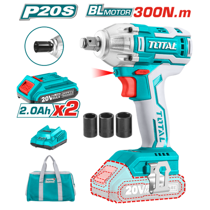Total TIWLI2001 20V Cordless Impact Wrench