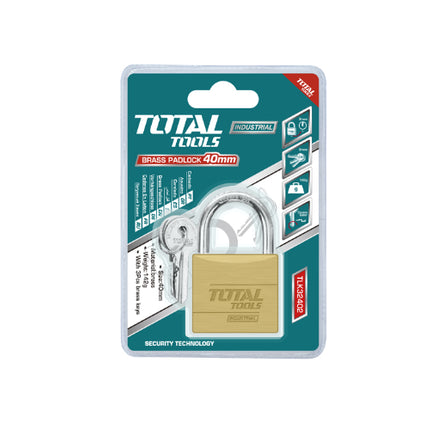 Total TLK32702 Brass Padlock 70mm
