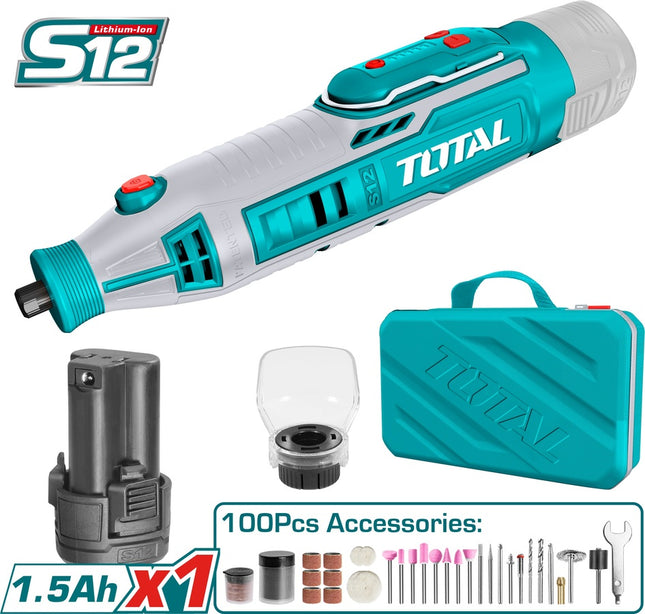 Total TMGLI12011 Cordless Mini Grinder 12V