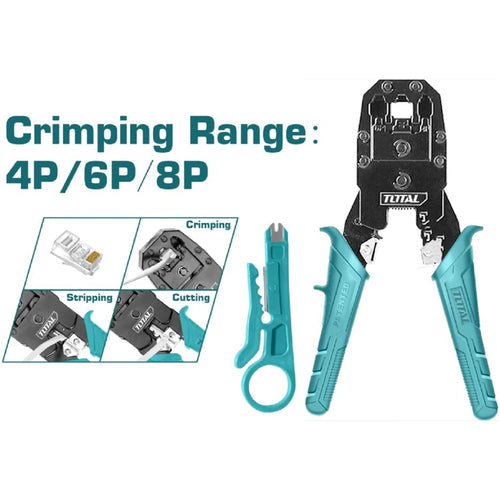 Total TMPC4468P Modular Plug Crimper 8 Total TMPC4468P Modular Plug Crimper 8