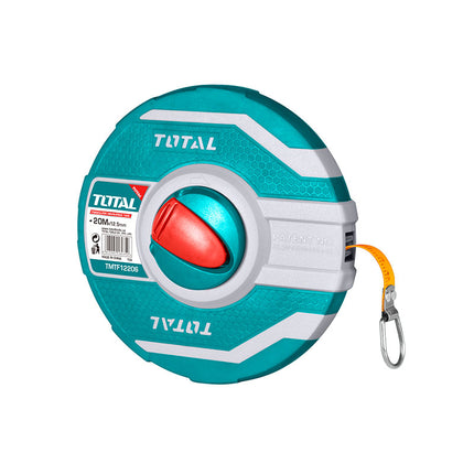 Total TMTF12206 Fiberglass Measuring Tape 20M – Lightweight & Durable Reel