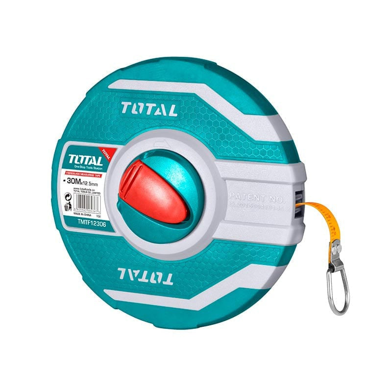 Total TMTF13306 Fiberglass Measuring Tape 30M – Durable Fiberglass Reel Tape Total TMTF13306 Fiberglass Measuring Tape 30M – Durable Fiberglass Reel Tape