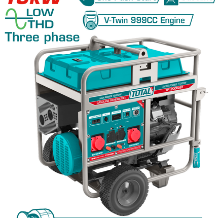 Total TP1200006T Gasoline Generator 19KW