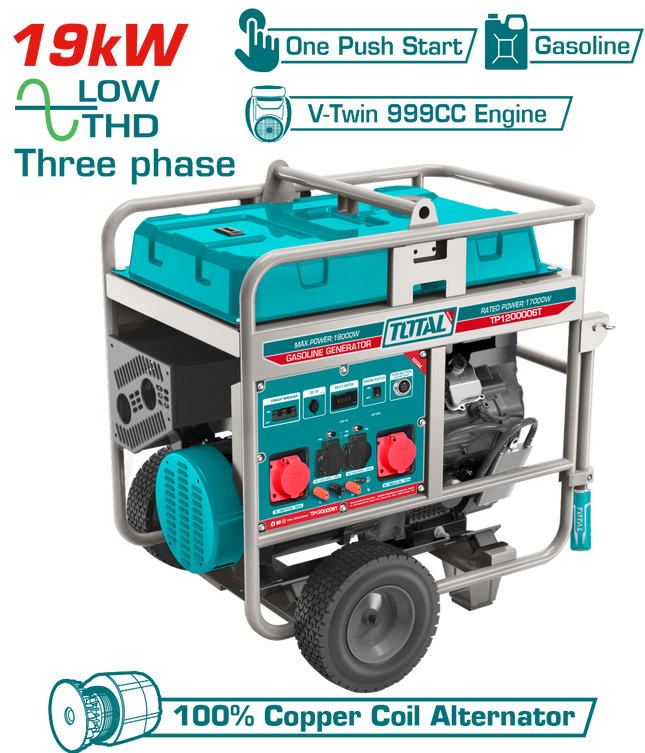 Total TP1200006T Gasoline Generator 19KW