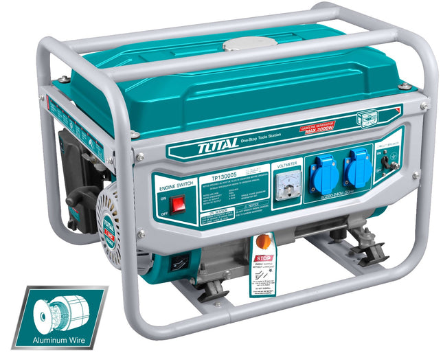 Total TP130005-1 Gasoline Generator – 3 kW