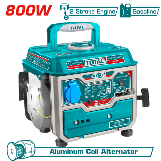 Total TP18001  Gasoline Generator – 800W