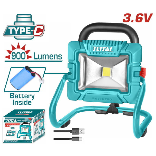 Total TRLF4415   3.6V Lithium-Ion Portable Flashlight – Built-in Battery