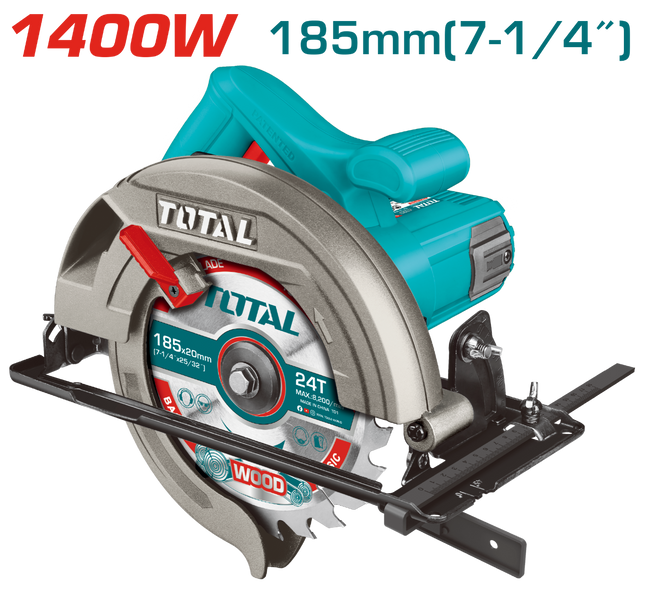 Total TS11418526  1400W Circular Saw 
