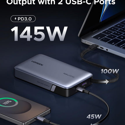Ugreen PB551 145W Power Bank - High-Speed Charging