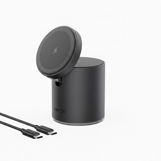 منصة شحن أنكر 623 ماج جو المغناطيسية 2 في 1 مع كابل USB-C