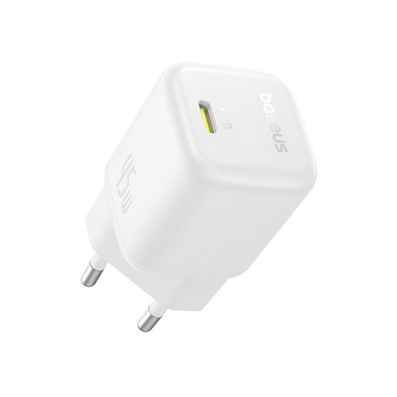 Baseus PicoGo GaN Fast Charger - 45W Ultra-Compact Wall Adapter - PD 3.0 & QC Support - Advanced GaN Technology - Safe Charging for iPhone, iPad, & Samsung - EU Plug Baseus PicoGo GaN Fast Charger - 45W Ultra-Compact Wall Adapter - PD 3.0 & QC Support - Advanced GaN Technology - Safe Charging for iPhone, iPad, & Samsung - EU Plug
