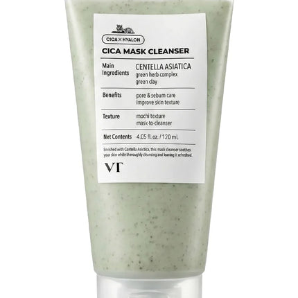 VT Cosmetics Cica Mask Cleanser 120ml - Gentle Daily Cleanser