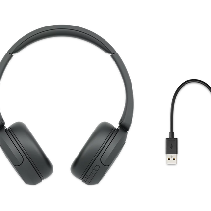 Sony WH-CH520 Wireless Headphones - Up to 50 Hours Battery Life - DSEE Ultimate Audio Upscaling - Multipoint Connection - Built-in Mic for Calls - Black