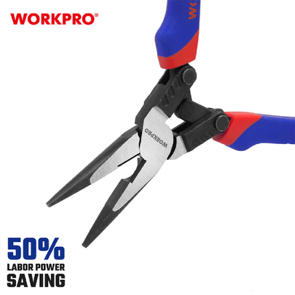 WORKPRO 8-Inch Long Nose Pliers 200mm Industrial Heavy Duty – view 3