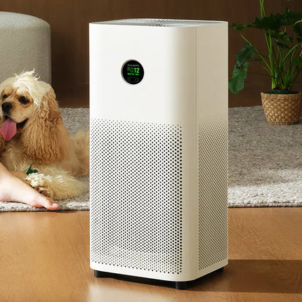 منقي الهواء الذكي شاومي 6 (Xiaomi Mijia Smart Air Purifier 6) - معدل تنقية 800 متر مكعب/ساعة - تغطية حتى 100 متر مربع - فلتر HEPA H13 - أبيض