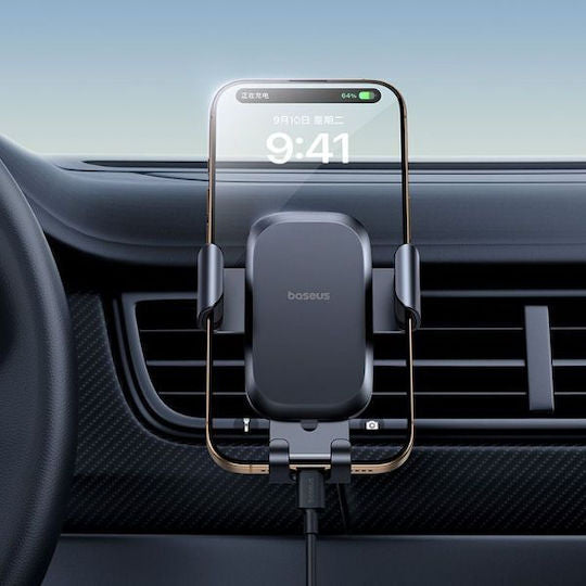 Baseus Metal Age Go Gravity Car Mount - Universal Air Vent Phone Holder - One-Hand Operation - Mechanical Gravity Linkage - Stable Support - 360 Degree Rotation Baseus Metal Age Go Gravity Car Mount - Universal Air Vent Phone Holder - One-Hand Operation - Mechanical Gravity Linkage - Stable Support - 360 Degree Rotation